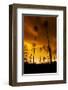 City on Fire-null-Framed Art Print