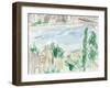 City on the River I-Melissa Wang-Framed Art Print