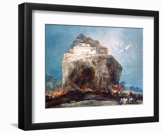 City on the Rock, C1878-1918-Eugenio Lucas Villamil-Framed Giclee Print