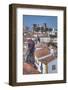 City overview with Medieval Castle in the background, Obidos, Portugal, Europe-Richard Maschmeyer-Framed Photographic Print