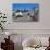 City overview with Wall and Medieval Castle in the background, Obidos, Portugal, Europe-Richard Maschmeyer-Photographic Print displayed on a wall