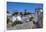 City overview with Wall and Medieval Castle in the background, Obidos, Portugal, Europe-Richard Maschmeyer-Framed Photographic Print