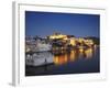 City Palace at Dusk, Udaipur, Rajasthan, India, Asia-Ian Trower-Framed Photographic Print