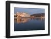 City Palace in Udaipur at Night, Reflected in Lake Pichola, Udaipur, Rajasthan, India, Asia-Martin Child-Framed Photographic Print