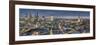 City panorama at dusk, London, England, United Kingdom, Europe-Charles Bowman-Framed Photographic Print