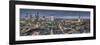 City panorama at dusk, London, England, United Kingdom, Europe-Charles Bowman-Framed Photographic Print