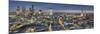 City panorama at dusk, London, England, United Kingdom, Europe-Charles Bowman-Mounted Photographic Print