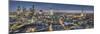 City panorama at dusk, London, England, United Kingdom, Europe-Charles Bowman-Mounted Photographic Print