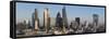 City Panorama from St. Pauls, London, England, United Kingdom-Charles Bowman-Framed Stretched Canvas