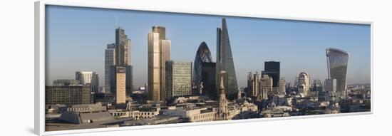 City Panorama from St. Pauls, London, England, United Kingdom-Charles Bowman-Framed Photographic Print