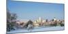 City Park Covered with Snow at Winter, City Park, Denver, Colorado, USA-null-Mounted Photographic Print