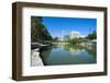 City Park Lagoon with Downtown Omaha, Nebraska, Usa-Michael Runkel-Framed Photographic Print