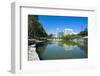 City Park Lagoon with Downtown Omaha, Nebraska, Usa-Michael Runkel-Framed Photographic Print