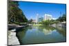 City Park Lagoon with Downtown Omaha, Nebraska, Usa-Michael Runkel-Mounted Photographic Print