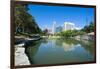 City Park Lagoon with Downtown Omaha, Nebraska, Usa-Michael Runkel-Framed Photographic Print