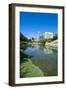 City Park Lagoon with Downtown Omaha, Nebraska, Usa-Michael Runkel-Framed Photographic Print