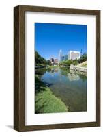 City Park Lagoon with Downtown Omaha, Nebraska, Usa-Michael Runkel-Framed Photographic Print