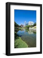 City Park Lagoon with Downtown Omaha, Nebraska, Usa-Michael Runkel-Framed Photographic Print