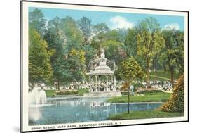 City Park, Saratoga Springs, New York-null-Mounted Art Print