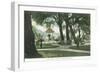 City Park View - Alameda, CA-Lantern Press-Framed Art Print