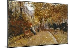 City Park-Pietro Scoppetta-Mounted Giclee Print