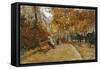 City Park-Pietro Scoppetta-Framed Stretched Canvas