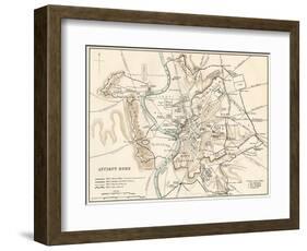 City Plan of Ancient Rome-null-Framed Giclee Print