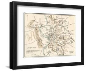 City Plan of Ancient Rome-null-Framed Giclee Print