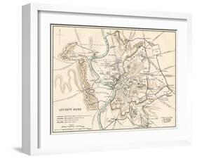 City Plan of Ancient Rome-null-Framed Giclee Print