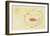 City Plan of Gallic Alesia and Lines of the Siege by Julius Caesar in 52 BC-null-Framed Giclee Print