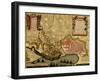 City Plan Paris - 1700-Anna Beeck-Framed Art Print