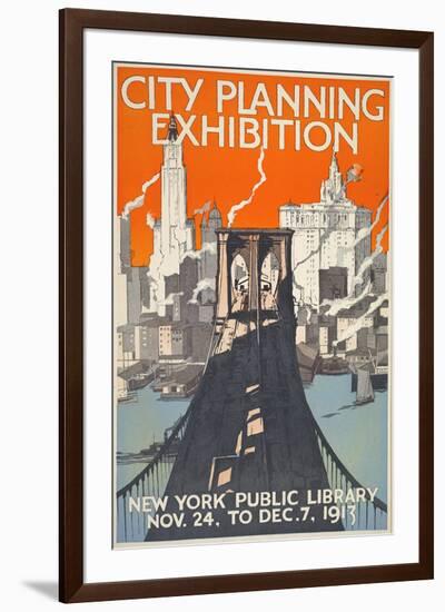 City Planning Exhibition-null-Framed Premium Giclee Print