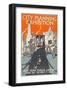 City Planning Exhibition-null-Framed Art Print