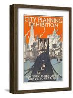 City Planning Exhibition-null-Framed Art Print