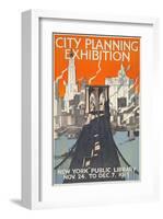 City Planning Exhibition-null-Framed Art Print