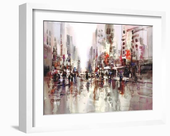 City Rain 1-Brent Heighton-Framed Art Print