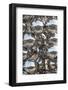 City reflection in chrome spheres, Bilbao, Biscay Province, Basque Country Region, Spain-null-Framed Photographic Print