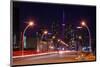 City Road Leading to CN Tower-null-Mounted Art Print