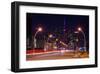 City Road Leading to CN Tower-null-Framed Art Print