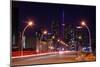 City Road Leading to CN Tower-null-Mounted Art Print