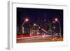 City Road Leading to CN Tower-null-Framed Art Print