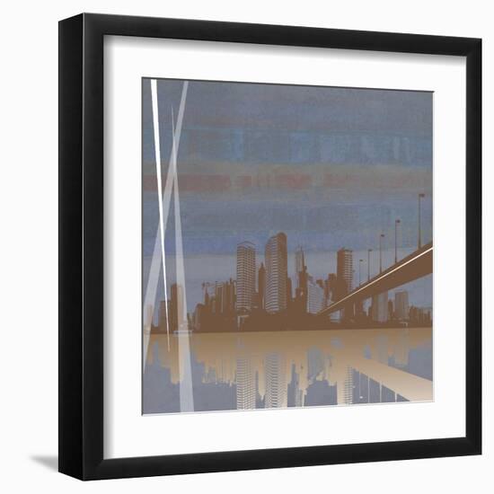 City Scape-Sloane Addison  -Framed Art Print