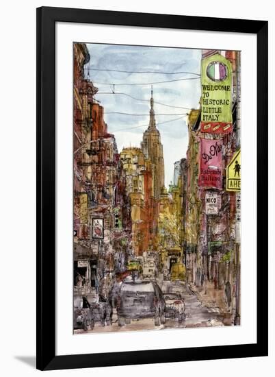 City Scene II-Melissa Wang-Framed Art Print