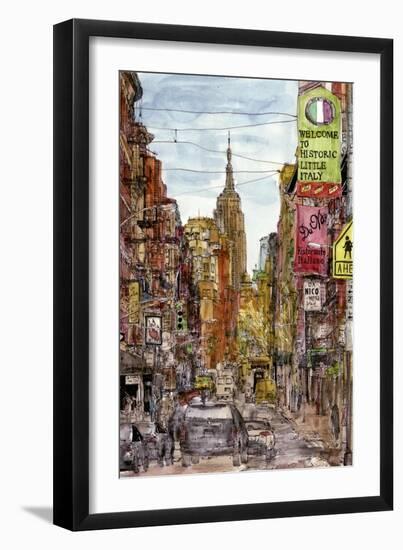 City Scene II-Melissa Wang-Framed Art Print