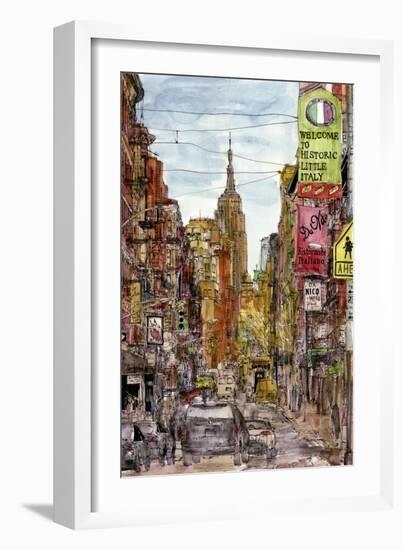 City Scene II-Melissa Wang-Framed Art Print