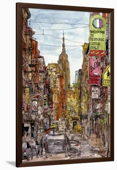 City Scene II-Melissa Wang-Framed Art Print