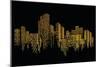 City Scene on Night Time-naKornCreate-Mounted Art Print