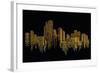 City Scene on Night Time-naKornCreate-Framed Art Print