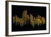 City Scene on Night Time-naKornCreate-Framed Art Print