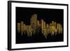 City Scene on Night Time-naKornCreate-Framed Art Print